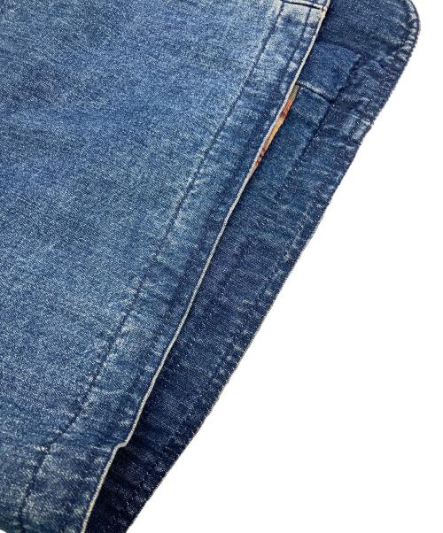 LAND'S END（ランズエンド）LAND'S END (ランズエンド) 襟レザーハンティングジャケット インディゴ サイズ:	SIZE Mの古着・服飾アイテム