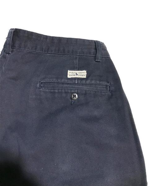 POLO RALPH LAUREN（ポロ・ラルフローレン）POLO RALPH LAUREN (ポロ・ラルフローレン) タックパンツ ネイビー サイズ:32の古着・服飾アイテム