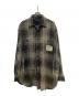DIESEL（ディーゼル）の古着「カットオフチェックシャツ」｜グレー×ブラック