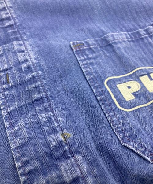 USED（ユーズド）USED (ユーズド) ヘリンボーンカバーオール ブルー サイズ:54の古着・服飾アイテム