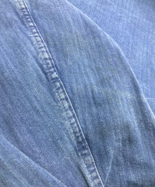 USED（ユーズド）USED (ユーズド) ヘリンボーンカバーオール ブルー サイズ:54の古着・服飾アイテム
