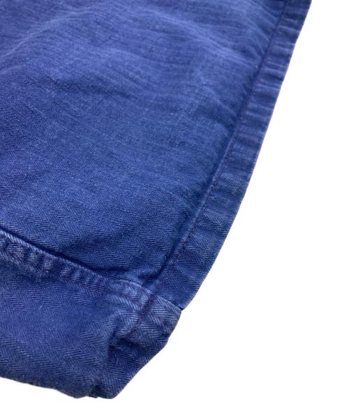 USED（ユーズド）USED (ユーズド) ヘリンボーンカバーオール ブルー サイズ:54の古着・服飾アイテム