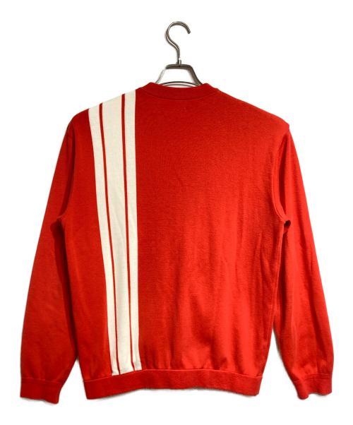 Car Service（カーサービス）Car Service (カーサービス) Racing Knit Jacket/レーシングニットジャケット レッド サイズ:2の古着・服飾アイテム