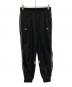 CALEE（キャリー）の古着「CALEE LOGO OVERSIZED PIPING TRACK PANTS」｜ブラック