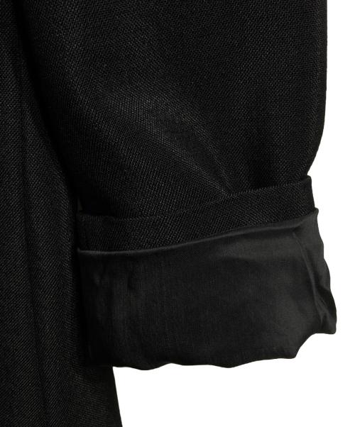 yohji yamamoto+noir（ヨウジヤマモトプリュスノアール）yohji yamamoto+noir (ヨウジヤマモトプリュスノアール) ウールキャンバス4Bジャケット/4-Button Jacket ブラック サイズ:3の古着・服飾アイテム