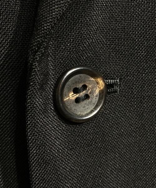 yohji yamamoto+noir（ヨウジヤマモトプリュスノアール）yohji yamamoto+noir (ヨウジヤマモトプリュスノアール) ウールキャンバス4Bジャケット/4-Button Jacket ブラック サイズ:3の古着・服飾アイテム