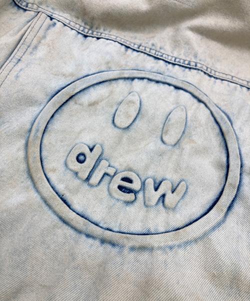 drew house（ドリューハウス）drew house (ドリューハウス) ブリーチ染めエンボスデニムジャケット インディゴ サイズ:ＸＬの古着・服飾アイテム