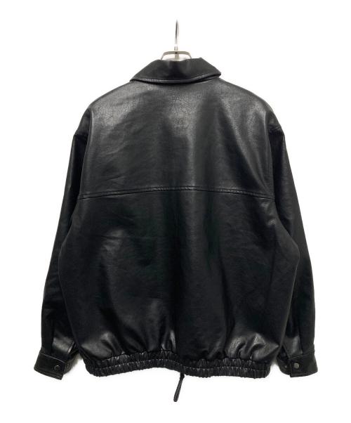 SINSS（シンス）SINSS (シンス) フェイクレザージップアップブルゾン ブラック サイズ:Lの古着・服飾アイテム