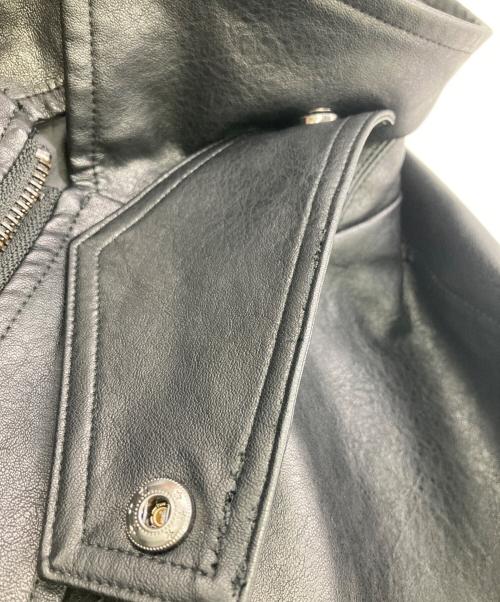 SINSS（シンス）SINSS (シンス) フェイクレザージップアップブルゾン ブラック サイズ:Lの古着・服飾アイテム