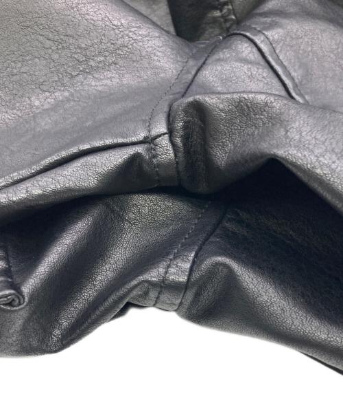 SINSS（シンス）SINSS (シンス) フェイクレザージップアップブルゾン ブラック サイズ:Lの古着・服飾アイテム