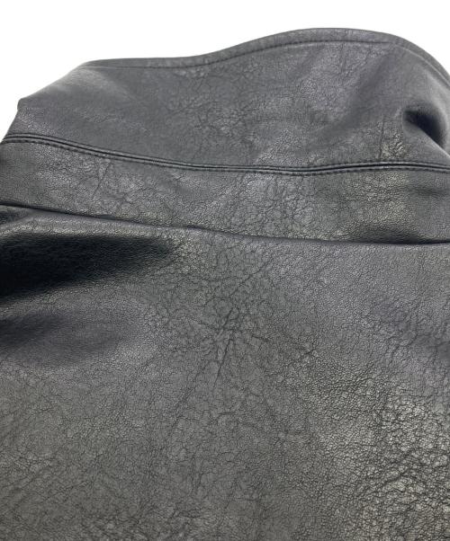SINSS（シンス）SINSS (シンス) フェイクレザージップアップブルゾン ブラック サイズ:Lの古着・服飾アイテム