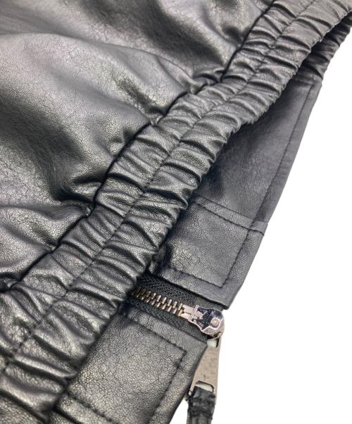 SINSS（シンス）SINSS (シンス) フェイクレザージップアップブルゾン ブラック サイズ:Lの古着・服飾アイテム