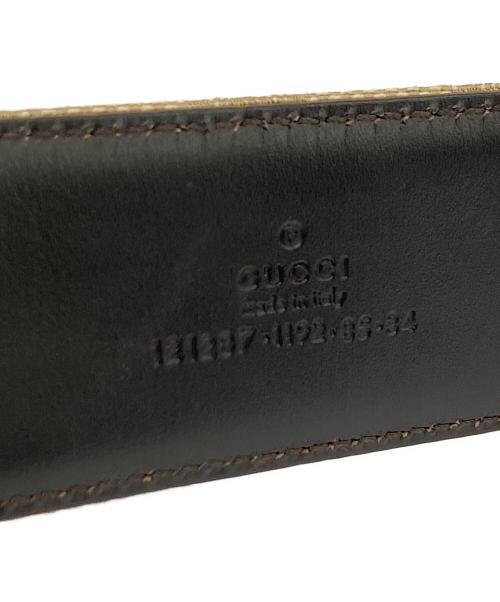 GUCCI（グッチ）GUCCI (グッチ) GG スプリームベルト ブラウン サイズ:SIZE 85/34の古着・服飾アイテム