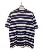 stussyステューシー）の古着「ボーダーTシャツ」｜ネイビー