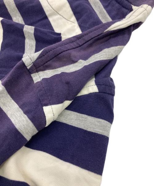 stussy（ステューシー）stussy (ステューシー) ボーダーTシャツ ネイビー サイズ:Lの古着・服飾アイテム