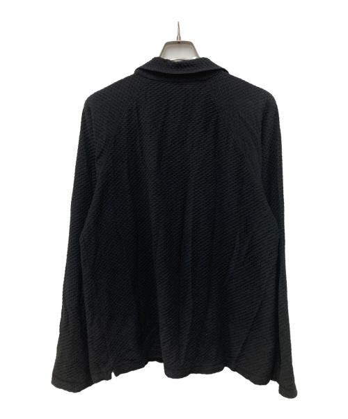 ARMANI COLLEZIONI（アルマーニ コレツィオーニ）ARMANI COLLEZIONI (アルマーニ コレツィオーニ) スキッパーシャツ ブラック サイズ:ＸＬの古着・服飾アイテム