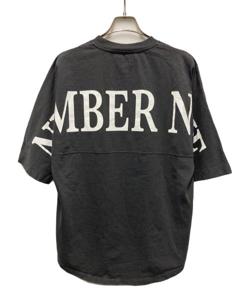 NUMBER (N)INE（ナンバーナイン）NUMBER (N)INE (ナンバーナイン) ビッグシルエットロゴバックプリントTシャツ グレー サイズ:SIZE 2の古着・服飾アイテム