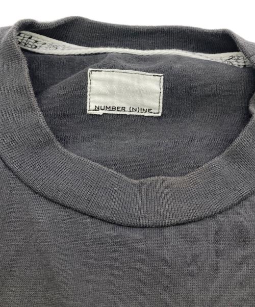 NUMBER (N)INE（ナンバーナイン）NUMBER (N)INE (ナンバーナイン) ビッグシルエットロゴバックプリントTシャツ グレー サイズ:SIZE 2の古着・服飾アイテム