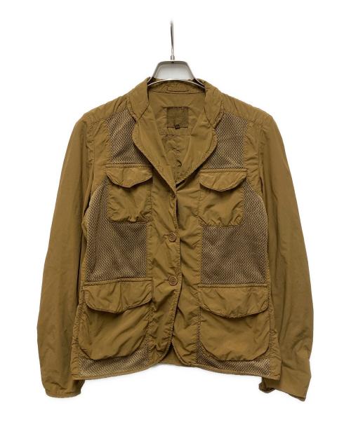 ASPESI（アスペジ）ASPESI (アスペジ) メッシュナイロンジャケット ブラウン サイズ:	SIZE Sの古着・服飾アイテム