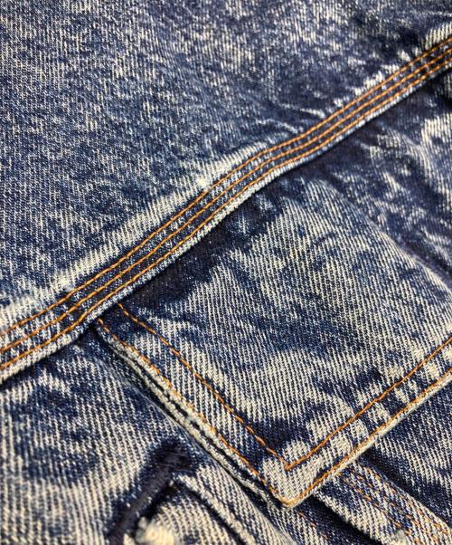 LEVI'S（リーバイス）LEVI'S (リーバイス) 80s 75073 襟コーズ ケミカルウォッシュ デニムジャケット インディゴ サイズ:Lの古着・服飾アイテム