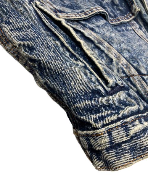 LEVI'S（リーバイス）LEVI'S (リーバイス) 80s 75073 襟コーズ ケミカルウォッシュ デニムジャケット インディゴ サイズ:Lの古着・服飾アイテム