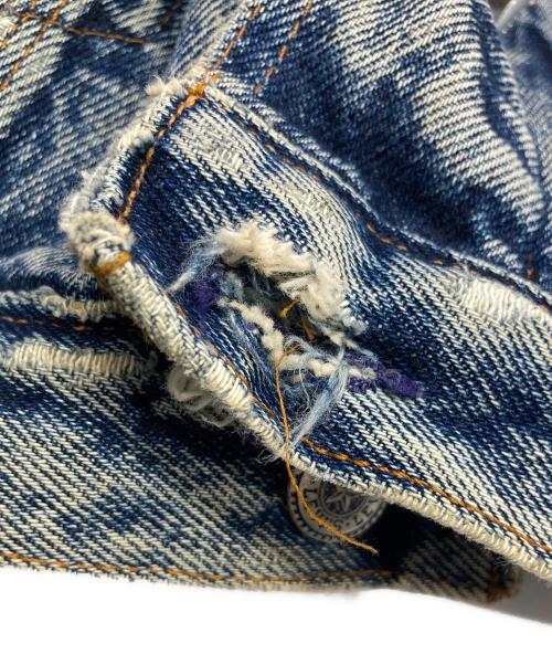 LEVI'S（リーバイス）LEVI'S (リーバイス) 80s 75073 襟コーズ ケミカルウォッシュ デニムジャケット インディゴ サイズ:Lの古着・服飾アイテム