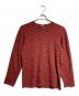 COMME des GARCONS HOMME（コムデギャルソン オム）の古着「タータンチェックニット/Tartan check knit」｜レッド