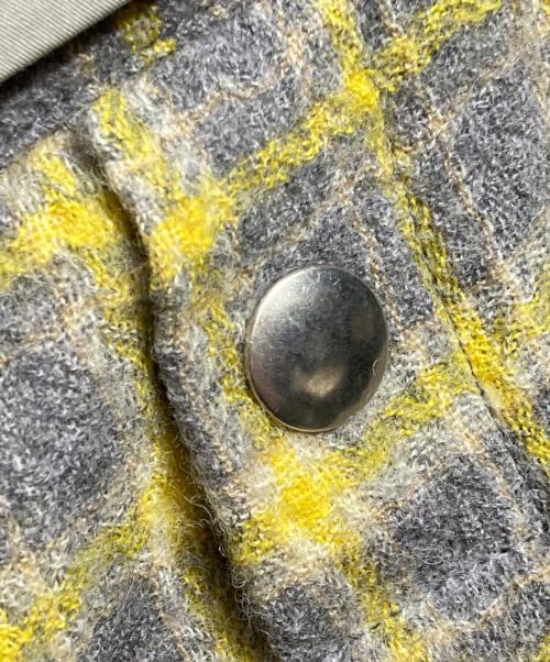 KIKO KOSTADINOV（キコ・コスタディノフ）KIKO KOSTADINOV (キコ・コスタディノフ) HARKMAN TROUSERS/ハークマン トラウザーズ イエロー×グレー サイズ:46の古着・服飾アイテム