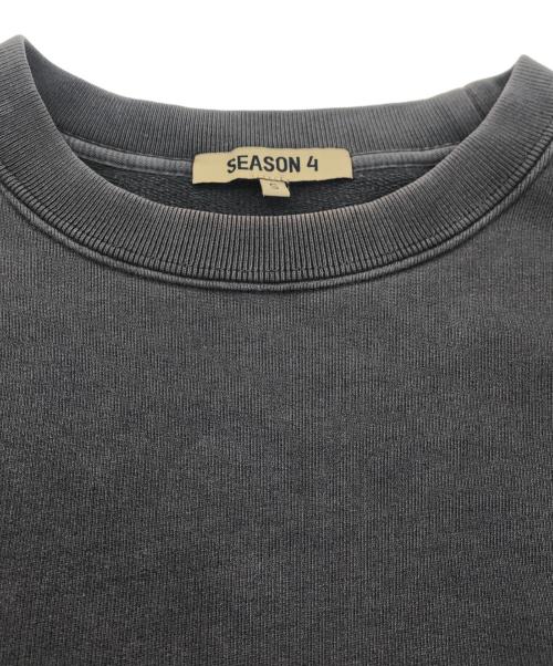 YEEZY SEASON4（イージーシーズン4）YEEZY SEASON4 (イージーシーズン4) アームプリント トレーナー グレー サイズ:Sの古着・服飾アイテム