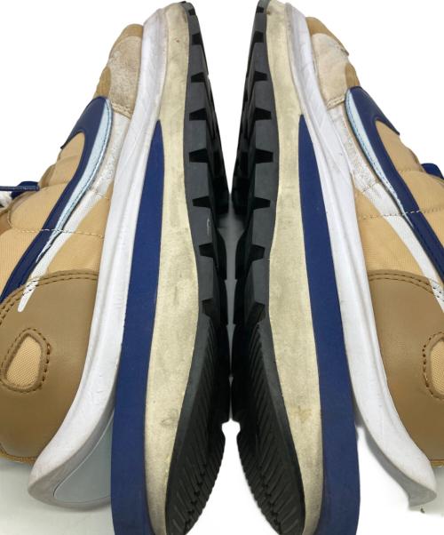 NIKE（ナイキ）NIKE (ナイキ) sacai (サカイ) VaporWaffle 'Sesame Blue Void' ベージュ×ネイビー サイズ:27.5の古着・服飾アイテム