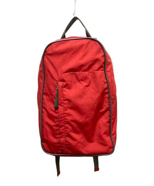 PRADA SPORTS（プラダスポーツ）PRADA SPORTS (プラダスポーツ) スクエアナイロンリュック レッド サイズ:Free(実寸参照）の古着・服飾アイテム