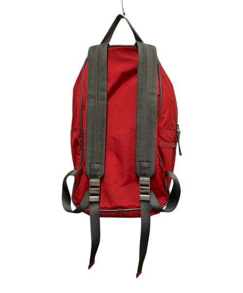 PRADA SPORTS（プラダスポーツ）PRADA SPORTS (プラダスポーツ) スクエアナイロンリュック レッド サイズ:Free(実寸参照）の古着・服飾アイテム