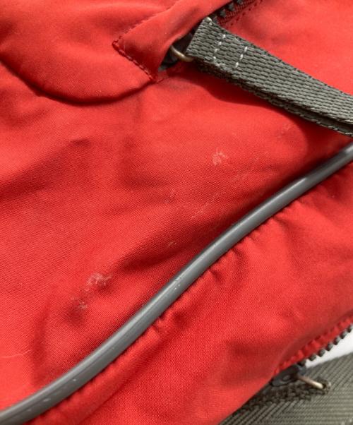 PRADA SPORTS（プラダスポーツ）PRADA SPORTS (プラダスポーツ) スクエアナイロンリュック レッド サイズ:Free(実寸参照）の古着・服飾アイテム
