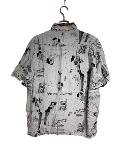 Porter Classic（ポータークラシック）Porter Classic (ポータークラシック) BLONDES PREFER PC ALOHA SHIRT/ブロンドはPCアロハシャツを好む グレー サイズ:Mの古着・服飾アイテム