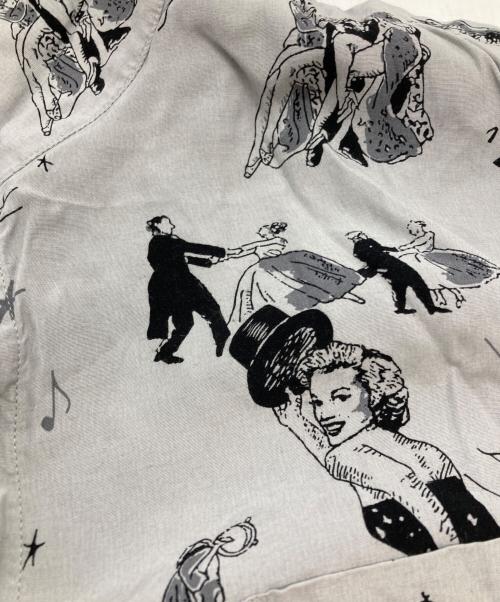 Porter Classic（ポータークラシック）Porter Classic (ポータークラシック) BLONDES PREFER PC ALOHA SHIRT/ブロンドはPCアロハシャツを好む グレー サイズ:Mの古着・服飾アイテム