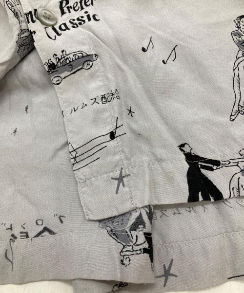 Porter Classic（ポータークラシック）Porter Classic (ポータークラシック) BLONDES PREFER PC ALOHA SHIRT/ブロンドはPCアロハシャツを好む グレー サイズ:Mの古着・服飾アイテム