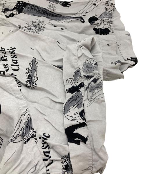 Porter Classic（ポータークラシック）Porter Classic (ポータークラシック) BLONDES PREFER PC ALOHA SHIRT/ブロンドはPCアロハシャツを好む グレー サイズ:Mの古着・服飾アイテム