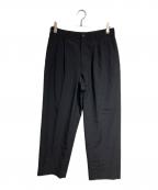 COMME des GARCONS HOMMEコムデギャルソン オム）の古着「ウールトロピカル2タックスラックス/2-Tack Wool Tropical Trousers」｜ブラック