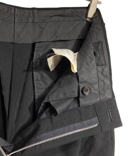 COMME des GARCONS HOMME（コムデギャルソン オム）COMME des GARCONS HOMME (コムデギャルソン オム) ウールトロピカル2タックスラックス/2-Tack Wool Tropical Trousers ブラック サイズ:Lの古着・服飾アイテム