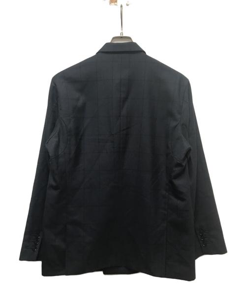 Hombre Nino（オンブレニーニョ）Hombre Nino (オンブレニーニョ) ダブルブレストシャドーチェックセットアップ ネイビー×イエロー サイズ:Mの古着・服飾アイテム