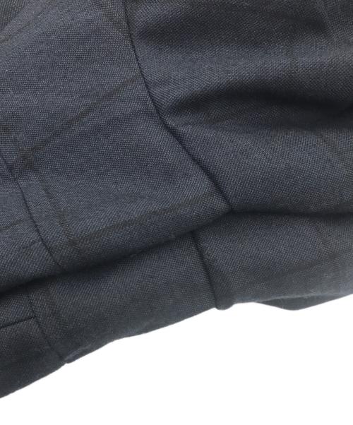 Hombre Nino（オンブレニーニョ）Hombre Nino (オンブレニーニョ) ダブルブレストシャドーチェックセットアップ ネイビー×イエロー サイズ:Mの古着・服飾アイテム