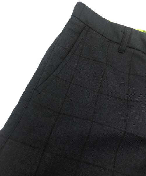 Hombre Nino（オンブレニーニョ）Hombre Nino (オンブレニーニョ) ダブルブレストシャドーチェックセットアップ ネイビー×イエロー サイズ:Mの古着・服飾アイテム