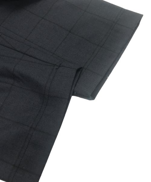 Hombre Nino（オンブレニーニョ）Hombre Nino (オンブレニーニョ) ダブルブレストシャドーチェックセットアップ ネイビー×イエロー サイズ:Mの古着・服飾アイテム