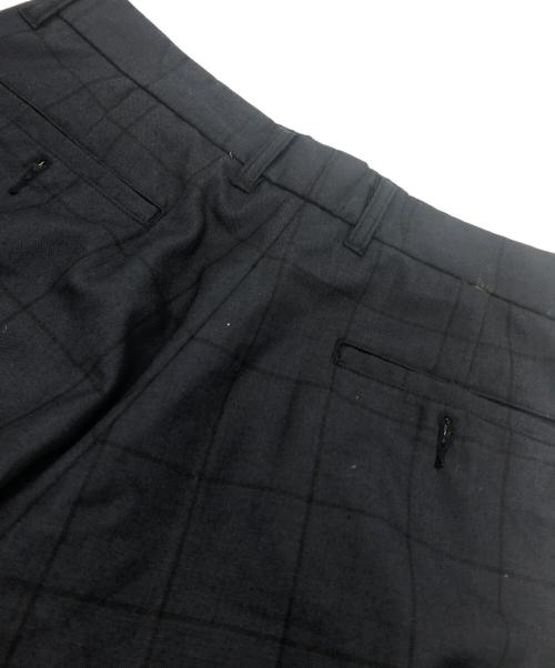 Hombre Nino（オンブレニーニョ）Hombre Nino (オンブレニーニョ) ダブルブレストシャドーチェックセットアップ ネイビー×イエロー サイズ:Mの古着・服飾アイテム
