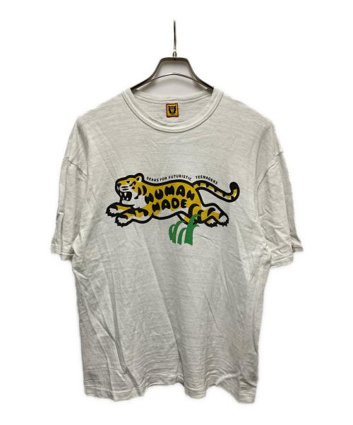HUMAN MADE（ヒューマンメイド）HUMAN MADE (ヒューマンメイド) タイガープリントTシャツ ホワイト サイズ:不明の古着・服飾アイテム
