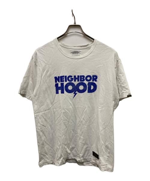 NEIGHBORHOOD（ネイバーフッド）NEIGHBORHOOD (ネイバーフッド) Bolt Printed Cotton-Jersey T-Shirt ホワイト サイズ:Lの古着・服飾アイテム