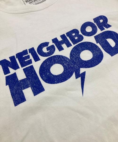 NEIGHBORHOOD（ネイバーフッド）NEIGHBORHOOD (ネイバーフッド) Bolt Printed Cotton-Jersey T-Shirt ホワイト サイズ:Lの古着・服飾アイテム