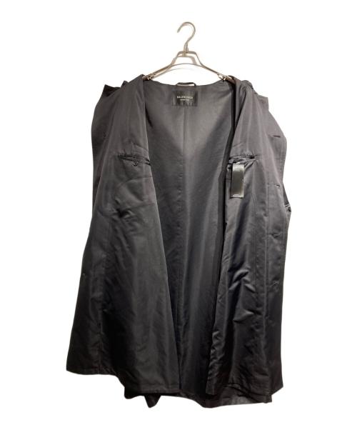 BALENCIAGA（バレンシアガ）BALENCIAGA (バレンシアガ) サテンオーバーフーデッドコート/Satin Over Hooded Coat ブラック サイズ:36の古着・服飾アイテム
