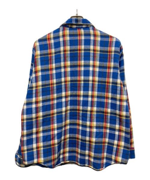 big mac（ビッグマック）BIG MAC (ビッグマック) 70s ヘビーネルシャツ ブルー サイズ:Lの古着・服飾アイテム