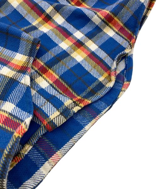 big mac（ビッグマック）BIG MAC (ビッグマック) 70s ヘビーネルシャツ ブルー サイズ:Lの古着・服飾アイテム